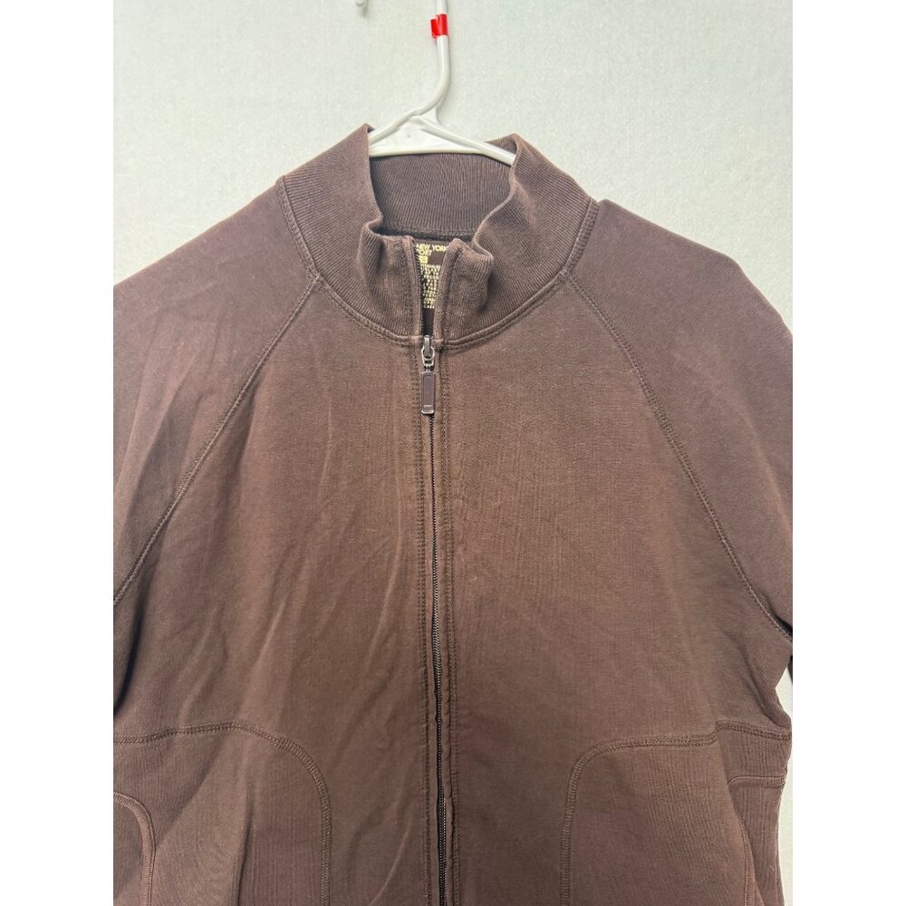Jones New York Brown Full-Zip Jacket Womens Large - Picture 2 of 10